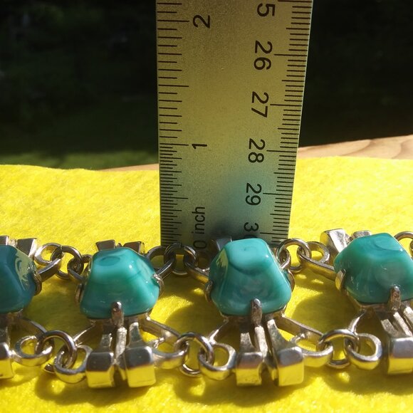 Vintage Castlecliff chunky southwest brutalist vibes statement bracelet - Picture 13 of 16